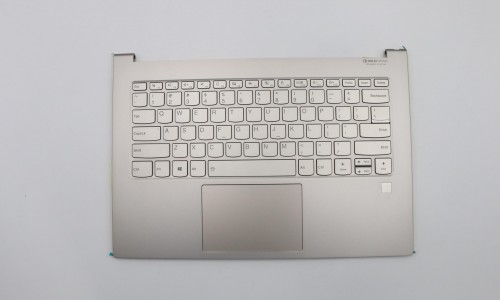 5CB0S72668 Lenovo Yoga C930-13IKB Glass Palmrest US Keyboard Bezel Backlit Gold 