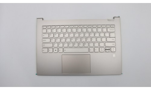5CB0S72668 Lenovo Yoga C930-13IKB Glass Palmrest US Keyboard Bezel Backlit Gold 