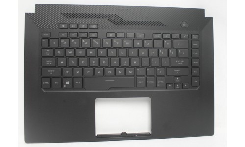 90NR0213-R31US0 Asus GA502DU Palm Rest Assembly With Keyboard (White BL) 